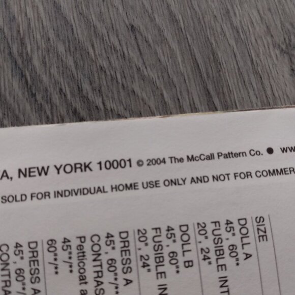 Baby Doll and Doll Clothes Sewing Pattern 15" Victorian Dress UNCUT 7985 - Picture 6 of 9